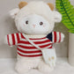 Internet Celebrity Poko Plush Toy Cartoon Belle Sheep Doll Dressed up as a Little Sheep, a Gift for Girls