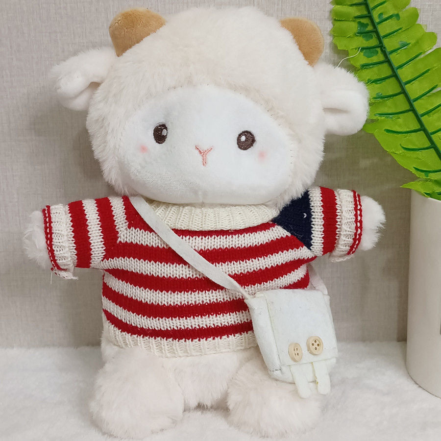 Internet Celebrity Poko Plush Toy Cartoon Belle Sheep Doll Dressed up as a Little Sheep, a Gift for Girls