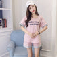 Pregnant Women's Summer Short-sleeved suit Outer Wear Loose Two-piece Set Pregnant Women's Pajamas Loose Top Dress
