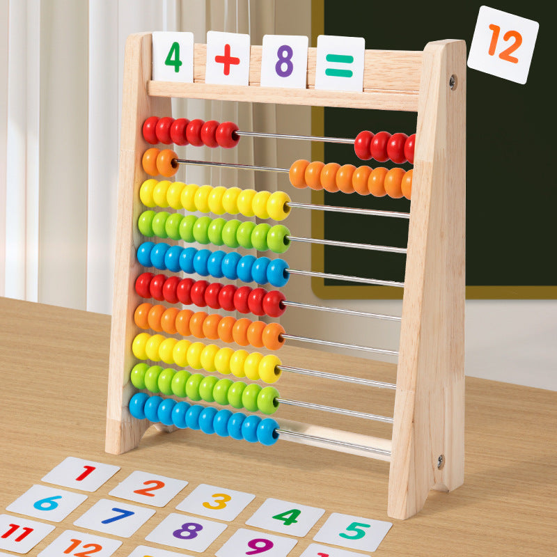 Montessori children's beads calculation frame arithmetic kindergarten first grade teaching aids students abacus addition and subtraction abacus