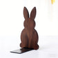 Japanese Style Simple Wooden Book Stand Creative Black Walnut Wood Thickened Bookshelf Bookend Student's Solid Wood Bookend Logo