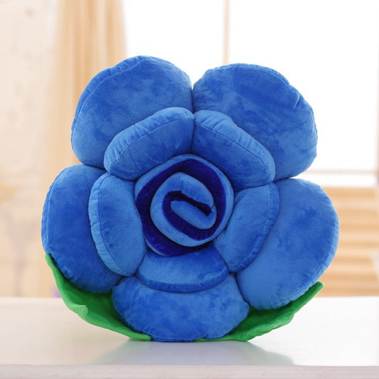 Creative Ins Three-dimensional Rose Pillow Plush Cushion Home Sofa Simulation Rose Girlfriend Valentine's Day Gift