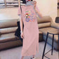 Breastfeeding Dress for Hot Moms When Going Out in Summer, Fashionable Cartoon T-Shirt Skirt, Breastfeeding Clothes, Maternity Clothes, Summer Clothes