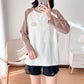 Breastfeeding Top T-Shirt Hot Mom Style Pure Cotton Outer Wear Spring and Autumn Pregnant Women's Long Sleeve Breastfeeding Moon Dress Women's Large Size