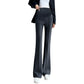 Pregnant women's spring new goddess pants flared pants split slim fit high slimming outerwear trousers pregnant women's suit pants