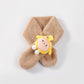 Children's Christmas Autumn and Winter Scarf Plush Warm Cute Cartoon Red New Year Festival Imitation Rabbit Fur Parent-Child Scarf