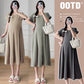 Pregnant Women's Summer Fashion Design Feeling Temperament Waist Slimming Belly Covering Pregnant Women's dress New Korean Style Pregnant Women's Dress
