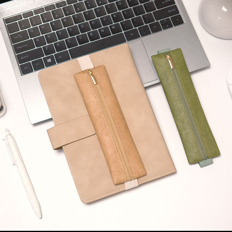 Notebook Pen Cover, Ledger Elastic Strap, Elastic Dupont Paper Pen Bag, Business Style Retro Anti-Lost Artifact
