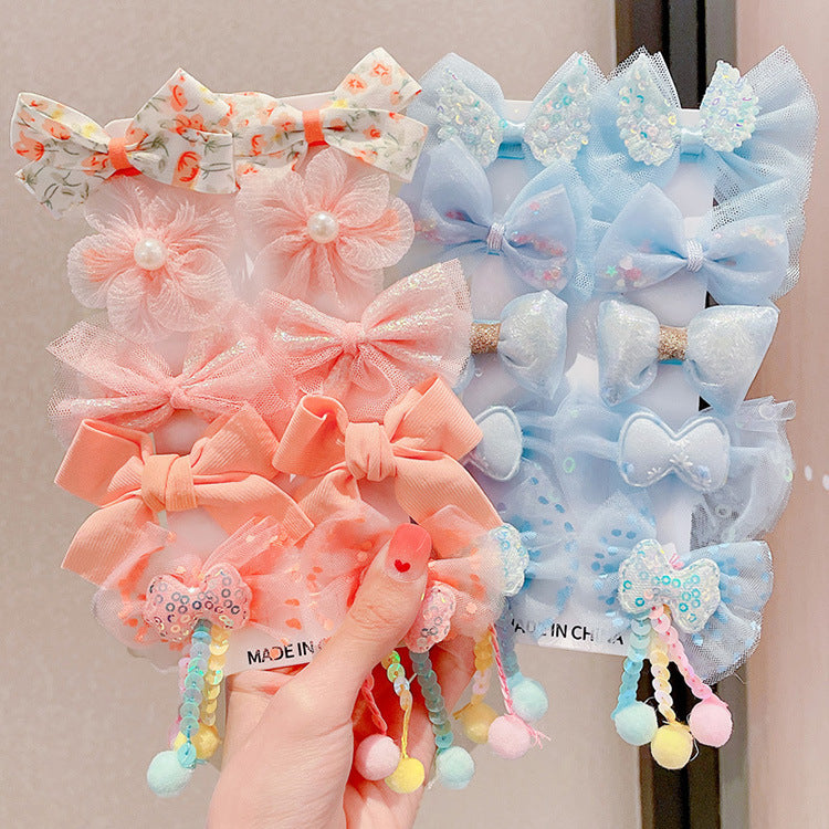 Children's Bow Hairpin 2022 New Summer Cute Princess Hairpin Girl's Broken Hair Bangs Baby Hair Accessories