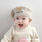 Spring and Autumn Korean Style Baby Boy and Girl Candy Color All-match Knitted Beret Children's Western Style Casual Wool Hat Paintler Hat