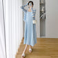 Real shot spot 2023 spring new net red maternity sling two-piece slimming sunscreen breastfeeding dress