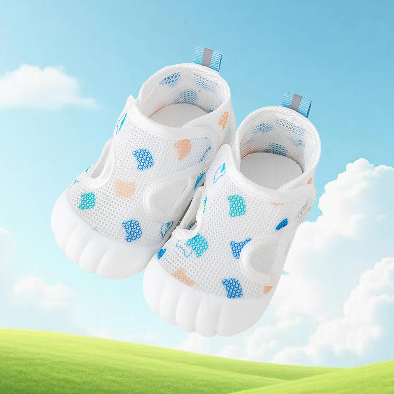 Summer Baby Sandals Breathable Boys and Girls Shoes Floor Non-Slip Baby Non-Heel Shoes Summer Toddler Shoes Mesh