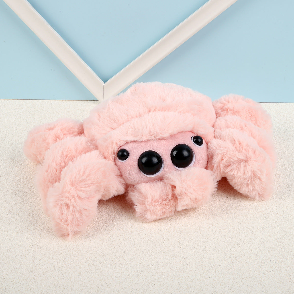 Cross-border simulation small spider doll Lucas spider black and white spider plush toy doll
