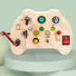 Children's Montessori Early Education Simulation Driving Steering Wheel Digital Switch Light Sound Busy Board Science and Education Aids Educational Toys