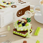 Bricks Also Birthday Cake Handmade Dessert Ornaments Compatible with Lego Cake Blocks Assembled Toys Children's Children's Day Gift