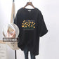 Breastfeeding Clothes Summer Outgoing Fashion Mid-length T-shirt Breastfeeding Top Side Opening Temperament Hot Mom Breastfeeding Clothes