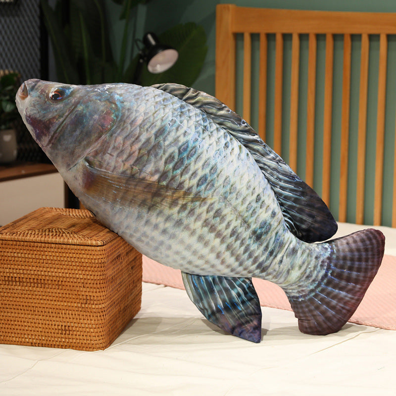 Imitation fish pillow plush toy carp doll doll crucian carp spoof pillow tilapia sleeping leg pillow