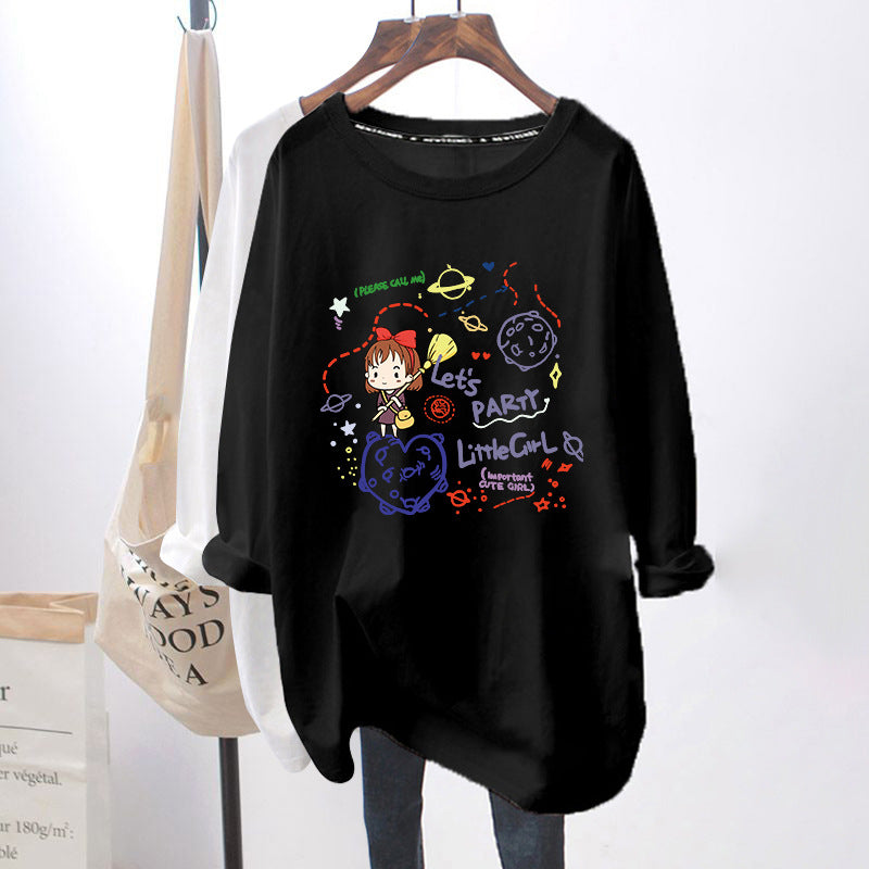 Breastfeeding Top Autumn Base Shirt Hot Mom's Out-of-the-way Breastfeeding Long-sleeved T-shirt for Spring and Autumn Postpartum Breastfeeding Clothes