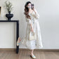 Spring 2025 new French flower heavy embroidery temperament waist pregnant women dress