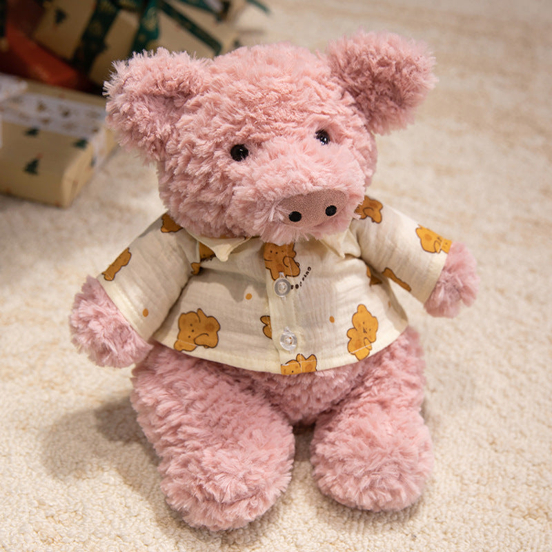 Barnabus Pig Doll Barcelona Bear Sleeping Doll Bed Rag Doll Ugly Cute Stuffed Toy Birthday Gift