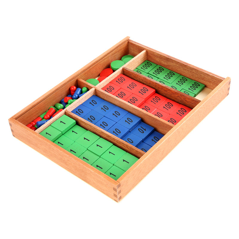 Montessori Teaching Aids Mathematics Stamp Games Kindergarten Montessori Children's Educational Early Education Wooden Toys