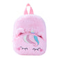 New Casual Backpack Plush School Bag Girl Backpack Cute Cartoon Plush Backpack Unicorn Unicorn