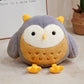 Cute and Cute Round Owl Doll Plush Toy Children's Companion Comfort Cloth Doll Girl's Birthday Gift