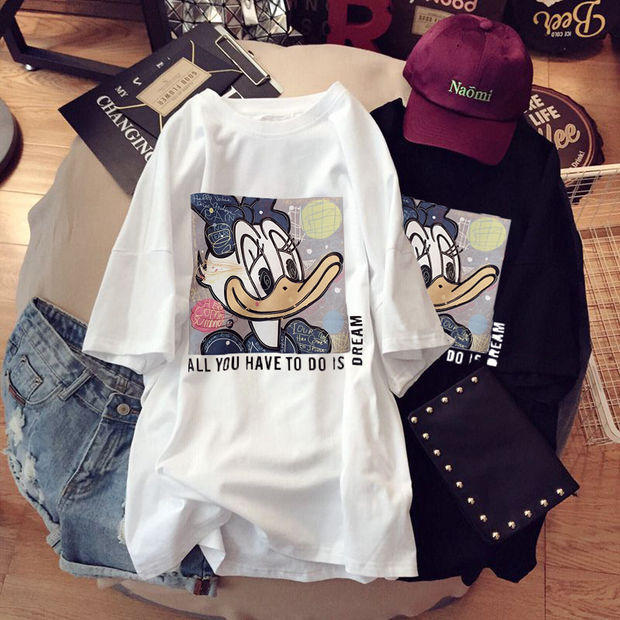 2023 Pregnant Women's Summer Cotton Short-sleeved T-shirt Loose Casual plus size Fashion Summer Pregnant Women's Long Top