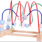 Children's Wooden Multi-Functional Threading Large Bead Color Recognition Early Education Building Blocks Matching Parent-Child Interactive Educational Toys