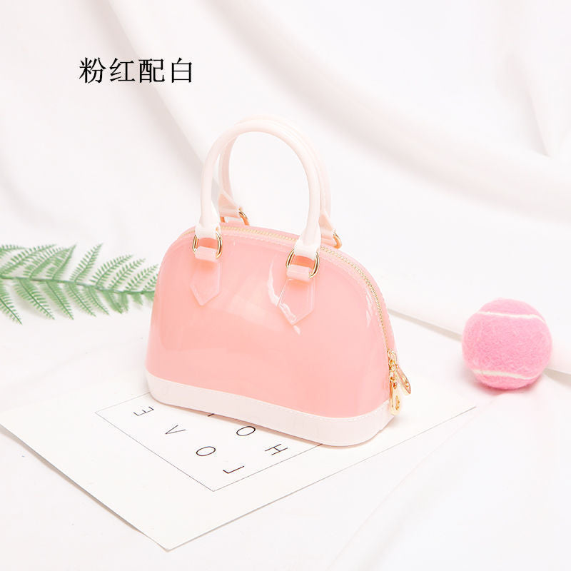 2025 Spring and Summer Explosions Fashion Casual Children's Candy Jelly Bag Mini Shoulder Crossbody Handbag Wholesale