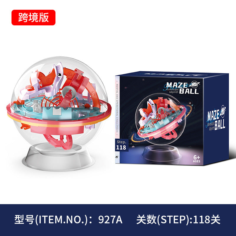 Cross-Border 3D Stereo Rubik's Cube Maze Walking Ball Toy Kidsren's Educational Play to Develop Concentration Balance Ball Maze Ball