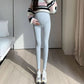 Pregnant Women's Leggings Spring and Autumn Outer Wearing Cotton plus size Autumn Pants fleece-lined Belly-supporting 150.00kg Pregnant Women's Nine-point Pants