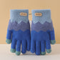 Children's Gloves for Autumn and Winter, Warm Five-Finger Gloves for Boys and Girls, Plush Gloves for Girls, Baby Gloves, Student Writing Gloves, Cycling Gloves, Cold-Proof Finger-Separated Gloves