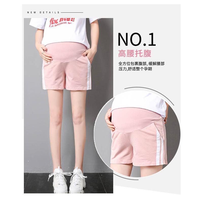 Pregnant Women's Shorts Summer Thin Loose plus size Outer Wear Casual Sports Base Summer Wear Pregnant Women's Adjustable Abdominal Pants