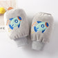 Children's Sleeve Lined Crystal Velvet Anti-Stain and Dirt-Resistant Autumn and Winter New Style Cute Three-Dimensional Embroidery for Boys and Girls
