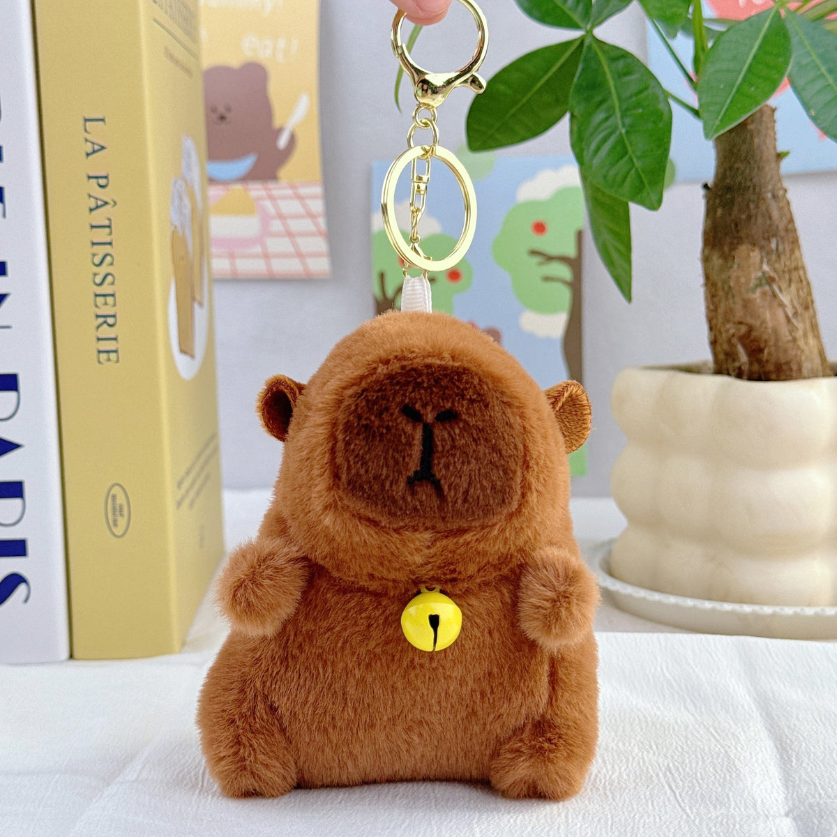 Internet Popular Cute Cute Cappibala Pendant Plush Toy Doll Capybara Bag Pendant Keychain Doll Doll