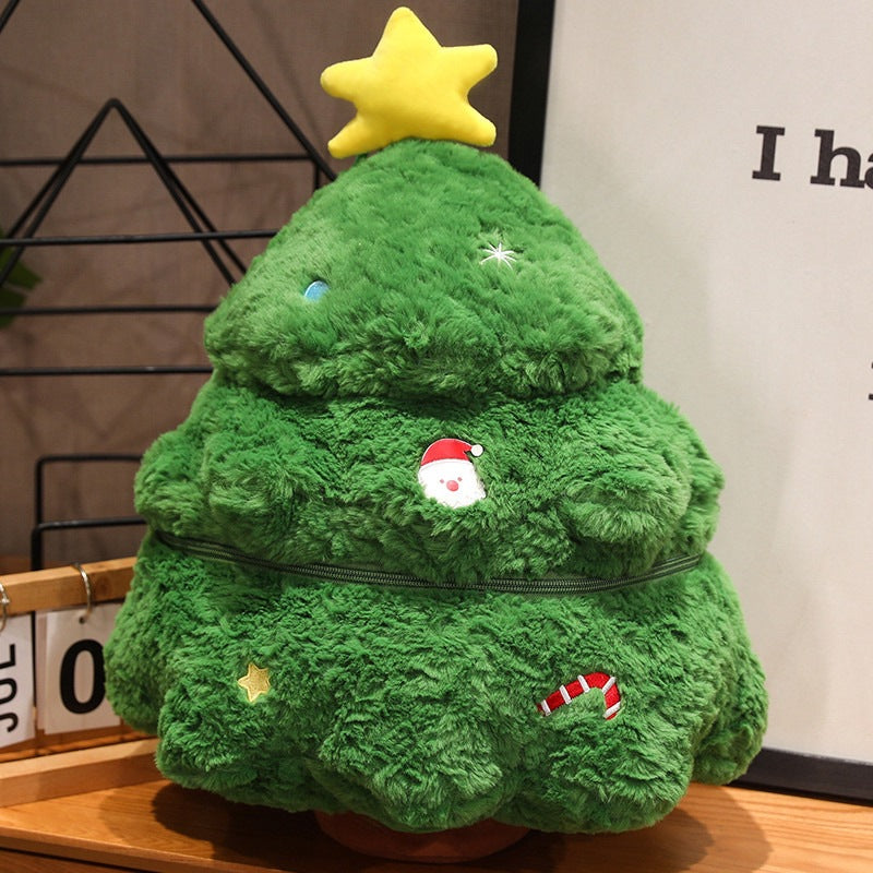 Cross-Border New Santa Claus Doll Simulation Christmas Tree Pillow Sofa Christmas Ornaments Happy Christmas Series