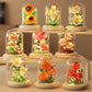 [wholesale generation] simulation of eternal flowers lily rose blocks compatible with Lego toy ornaments Valentine's Day gift