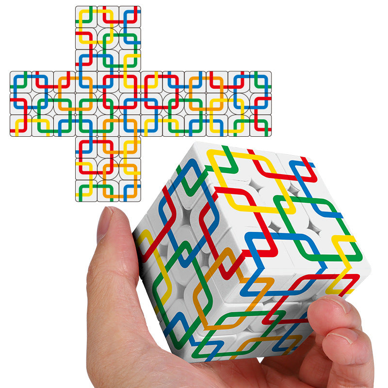 Cross-Border Uv Printed Personalized 3X3 Cube Square Network 3X3 Arrow 3X3 Tic-Tac-Toe Cube Wholesale