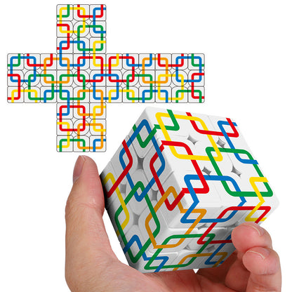 Cross-Border Uv Printed Personalized 3X3 Cube Square Network 3X3 Arrow 3X3 Tic-Tac-Toe Cube Wholesale