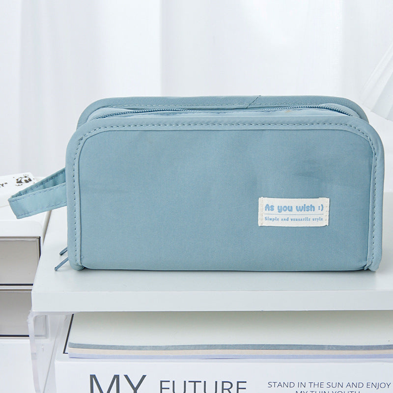 Three-Dimensional New Pencil Case for High School Students, Simple Large-Capacity High-Value Stationery Bag, Storage Bag
