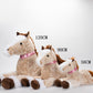 Simulation Pony Doll Cross-border Plush Toy Creative Cute Lying Posture Brown Horse Animal Doll Sleeping Doll Pillow