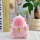 Internet Popular Cute Cute Cappibala Pendant Plush Toy Doll Capybara Bag Pendant Keychain Doll Doll