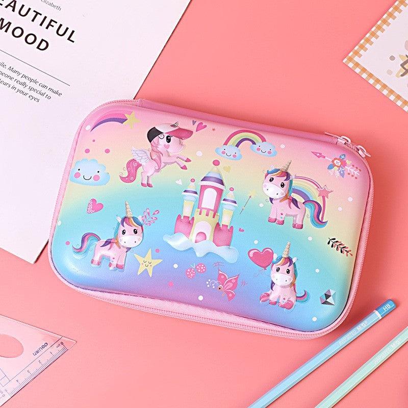 Eva Pencil Box 3D Stereo Large-Capacity Kidsren's Pencil Bag Multi-Functional Student Stationery Popular Pencil Box Waterproof