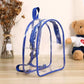 Pvc Transparent Waterproof Portable Backpack Children's Day Fashion Unisex Waterproof Primary School Bag