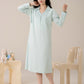 Class A confinement dress nursing nightgown spring and autumn postnatal pure cotton long dress for pregnant women to be born nursing dress trouser suit