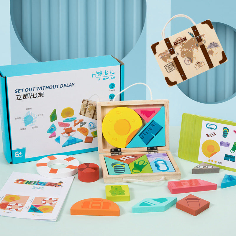 Children's Wooden Storage Master Immediately Set Puzzle Space Imagination Logical Thinking Puzzle Puzzle Toy