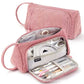 Corduroy Simple Large-Capacity Pencil Bag for Junior High School Students Small Fresh Canvas Pencil Bag Multi-Functional Storage Stationery Bag