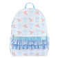 Cross-Border Cute Bow Floral Backpack Cute Pink Ruffle Decoration Large Capacity Portable Student Backpack