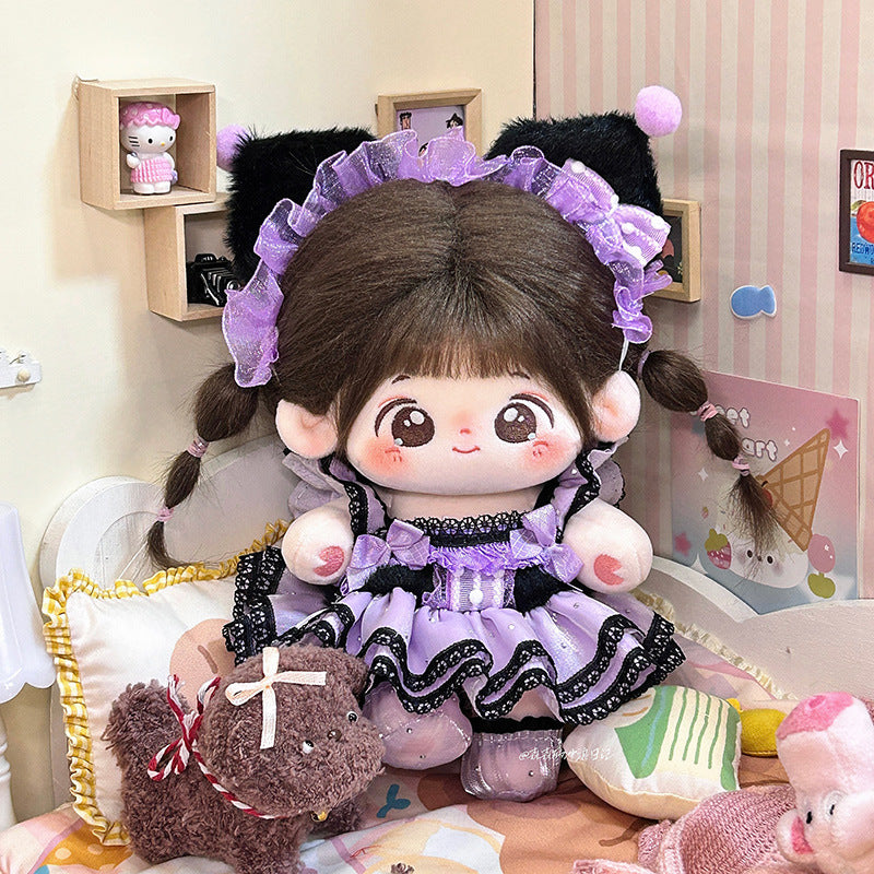 10cm kulomi original in stock wholesale 20cm doll normal body cotton doll clothes a generation of hair